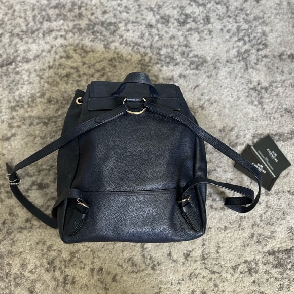 Coach Turnlock Backpack - Navy Blue - Picture 2 of 12
